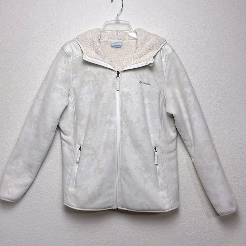 Columbia Hooded Fleece-Lined Full Zipper Jacket Sz XL